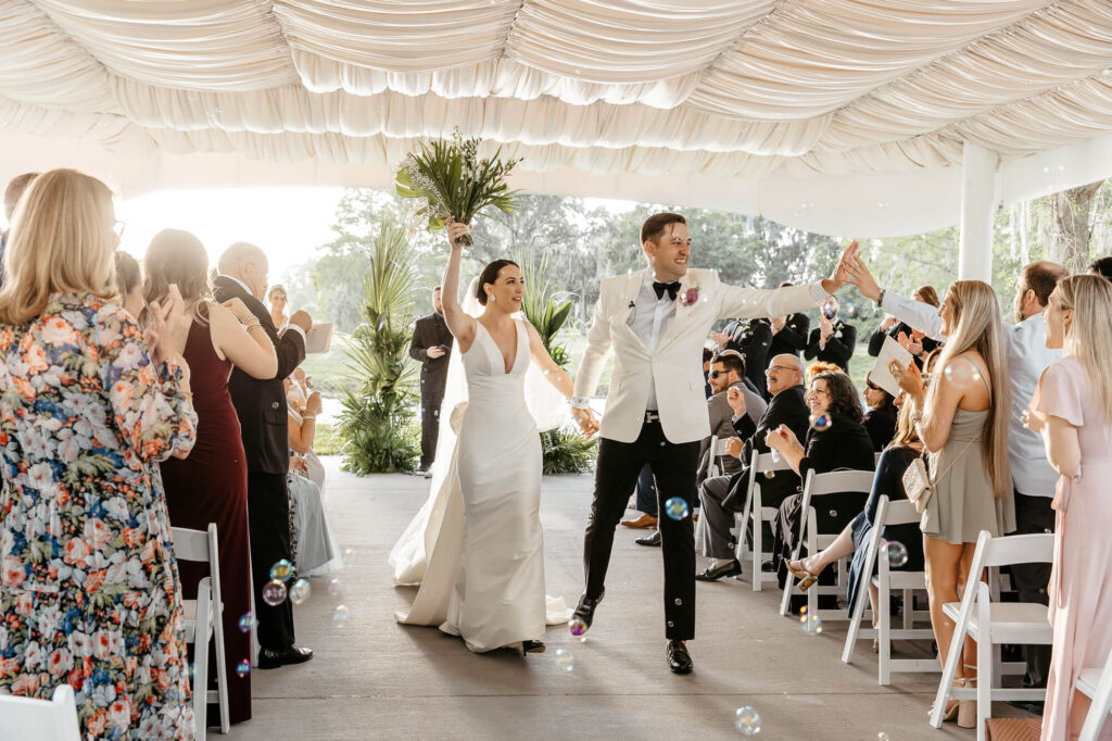 Elegant, formal black and white Hyatt Regency Grand Cypress Wedding